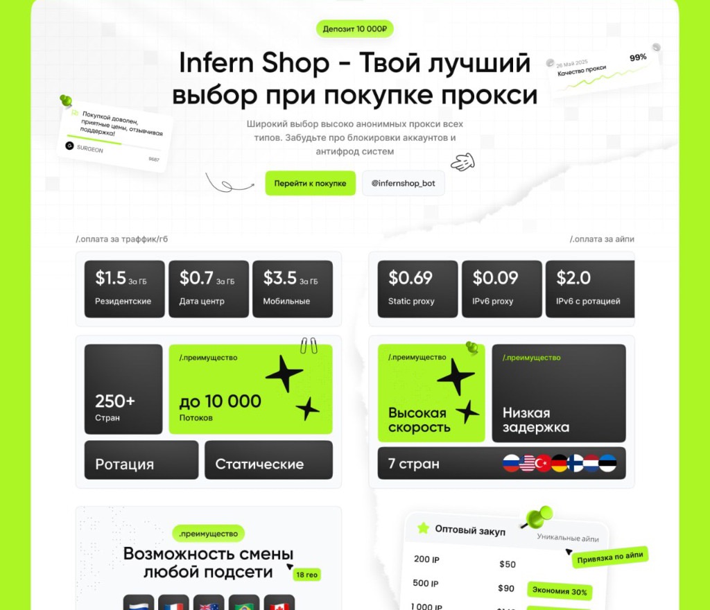 Infern Shop Project